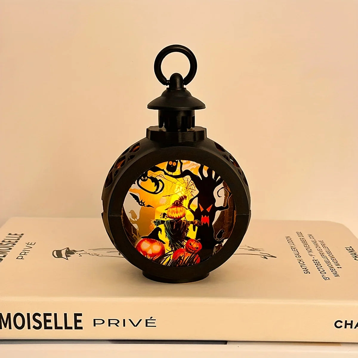 Lampe à Huile LED pour Halloween, Bougie d'Avertissement Électronique, Lanterne, Accessoires de ix, Ornements Shoes
