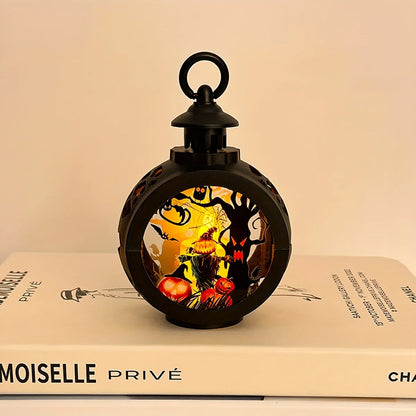 Lampe à Huile LED pour Halloween, Bougie d'Avertissement Électronique, Lanterne, Accessoires de ix, Ornements Shoes