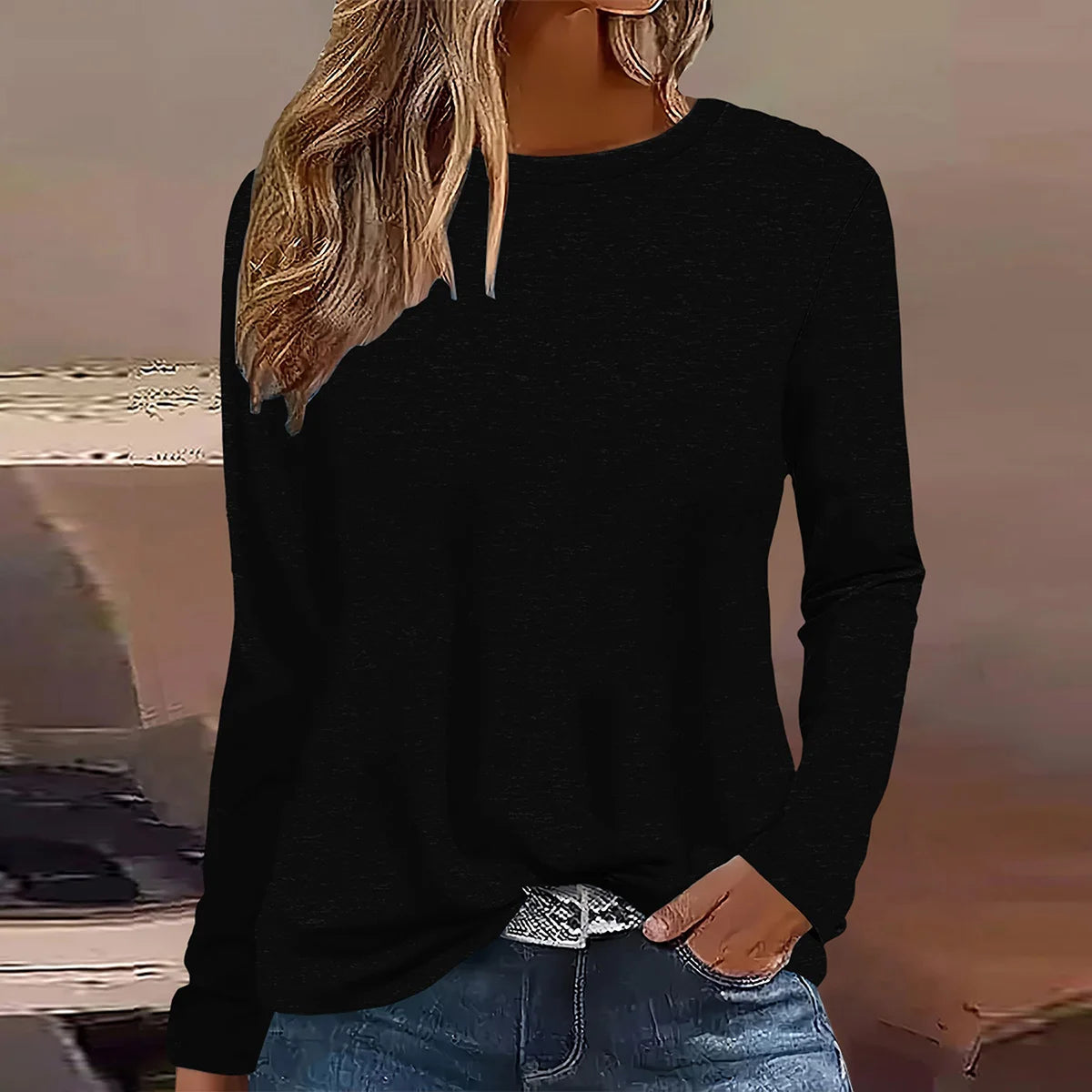 T-shirt imprimé à manches longues pour femmes, nouvelle mode d'été 2025,