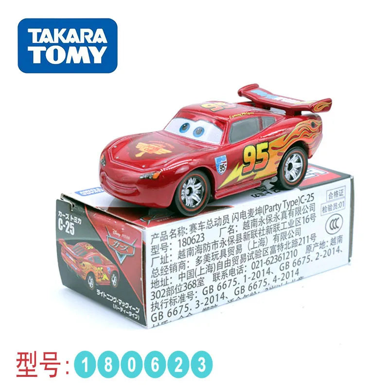 Tomy Tomica-Modèle de véhicule édition spéciale pour garçons, jouets moulés sous pression, voiture Tokyo, McQueen, Mater, Finn, McMissile, cadeau de collection, 1/64