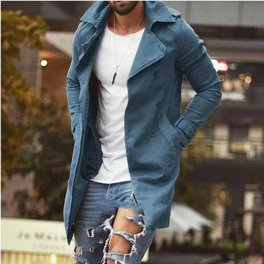 Manteau coupe-vent personnalisable pour hommes, veste décontractée, vestes de costume