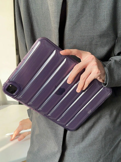 Puffer Bumper Case pour iPad Pro, Doudoune, Juste transparente, Étui souple, iPad Pro 11, 12.9, M2, 2022, 10.9, 10e, Air 4, 5, 12.9, 2018, 2020, 2021