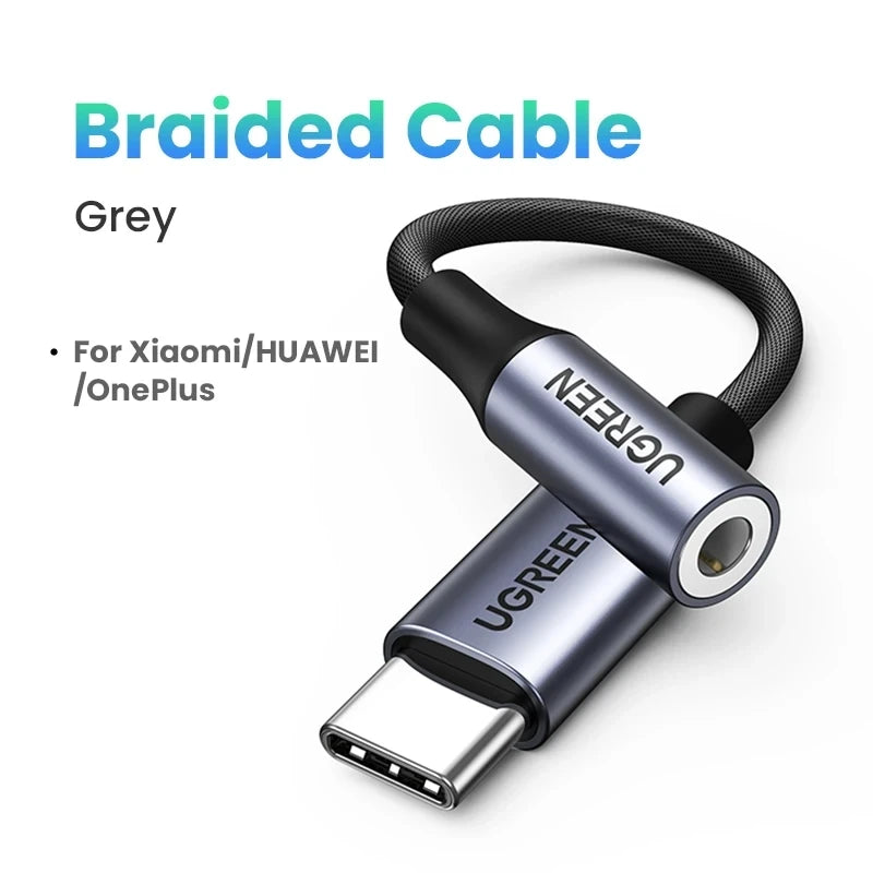 UGREEN-Câble USB Type-C vers 3.5mm pour écouteurs