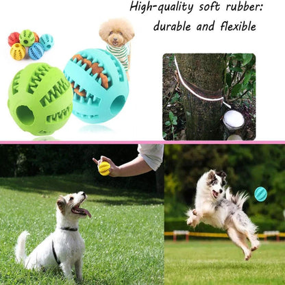 Boule de jouet pour chien, boules en caoutchouc interactives