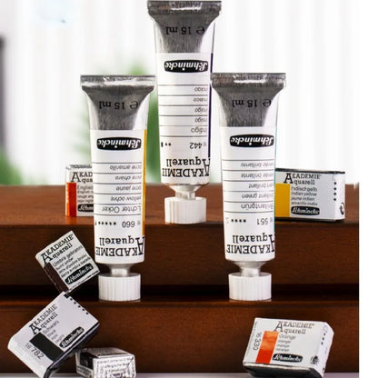 Schmincke-Jus de peinture d'interconnexion, pigment allemand, document de précipitation, département d'art universitaire, jus de peinture, peintures, 15ml, 6 couleurs