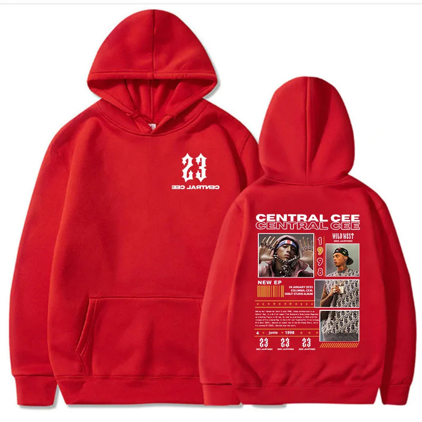 Central Cee-Sweats à capuche College, manches longues, pulls à capuche, streetwear, impression évasée, vêtements de mode, unisexe, CAN'T RUSH GREATNESS