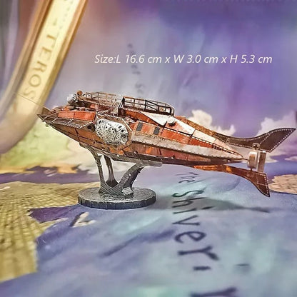Puzzle 3D en métal, navire de guerre militaire 056, Corvette, bateau de vie, destructeur Nautilus, modèle d'assemblage, découpe Laser, jouets