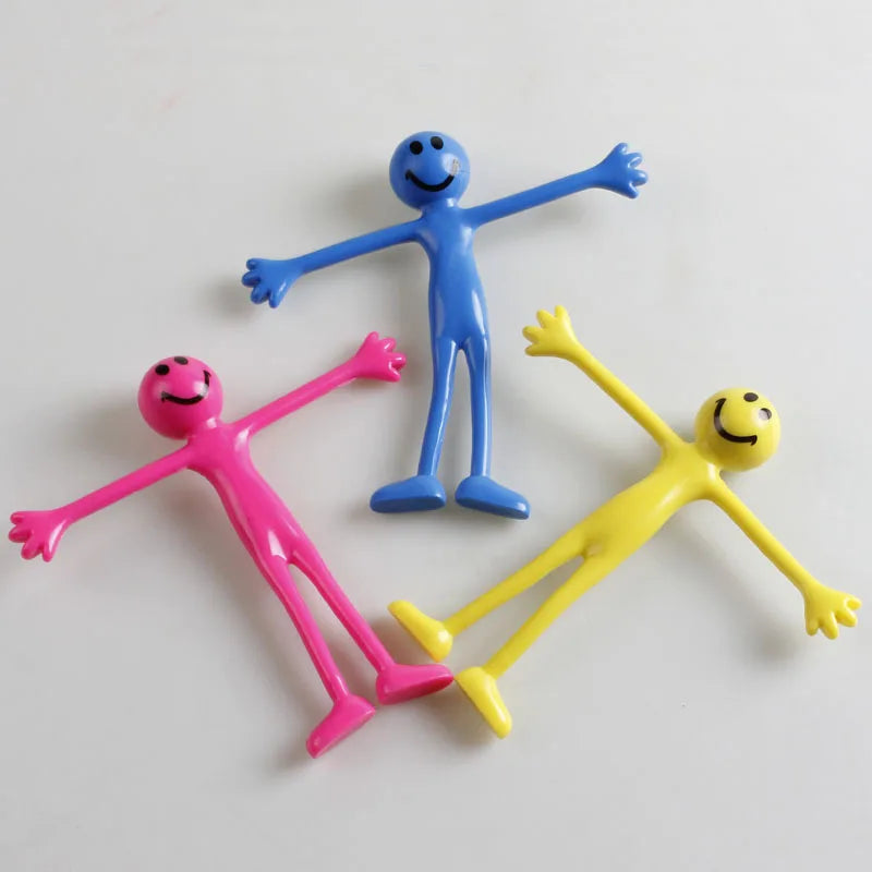 2 pièces nouveauté cadeaux Expression drôle Bendy hommes cadeaux de fête enfants jouets Cool Gadgets Juguetes Nnovedosos Para Niños