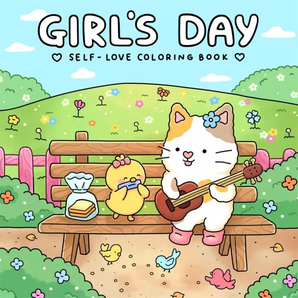 FUZZY FRIENDS Livre de coloriage mignon et confortable pour adultes et adolescents avec des créatures adorables dans des moments Hygge confortables pour la relaxation