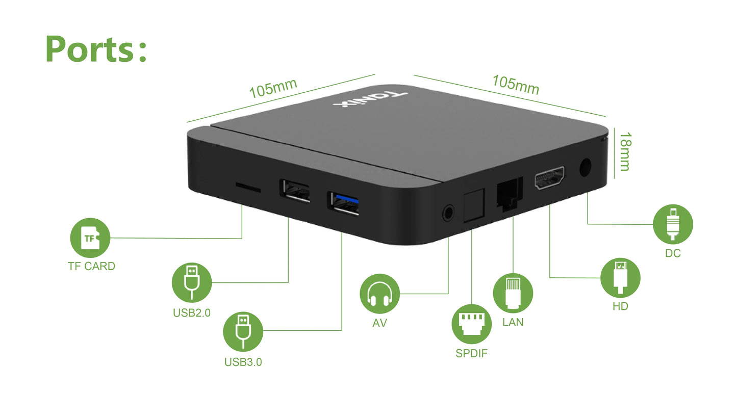 Android11 ​​Tanix W2 TV Box Amlogic S905W2 2G 16G 4G 32G 64G H.265 3D AV1 BT 2.4G 5G Wifi 4K HDR Video Player Set Top Box PK TX3