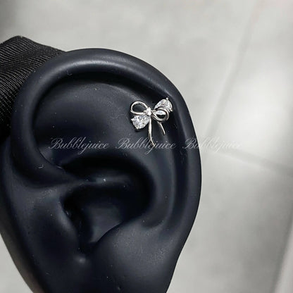 Boucles d'oreilles en argent pour femmes, 1 pièce, griffe d'os de chien en acier inoxydable 316L,