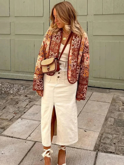 Q B ARISTOCRATIC Modèle: K552 Veste Femmes Imprimé Floral