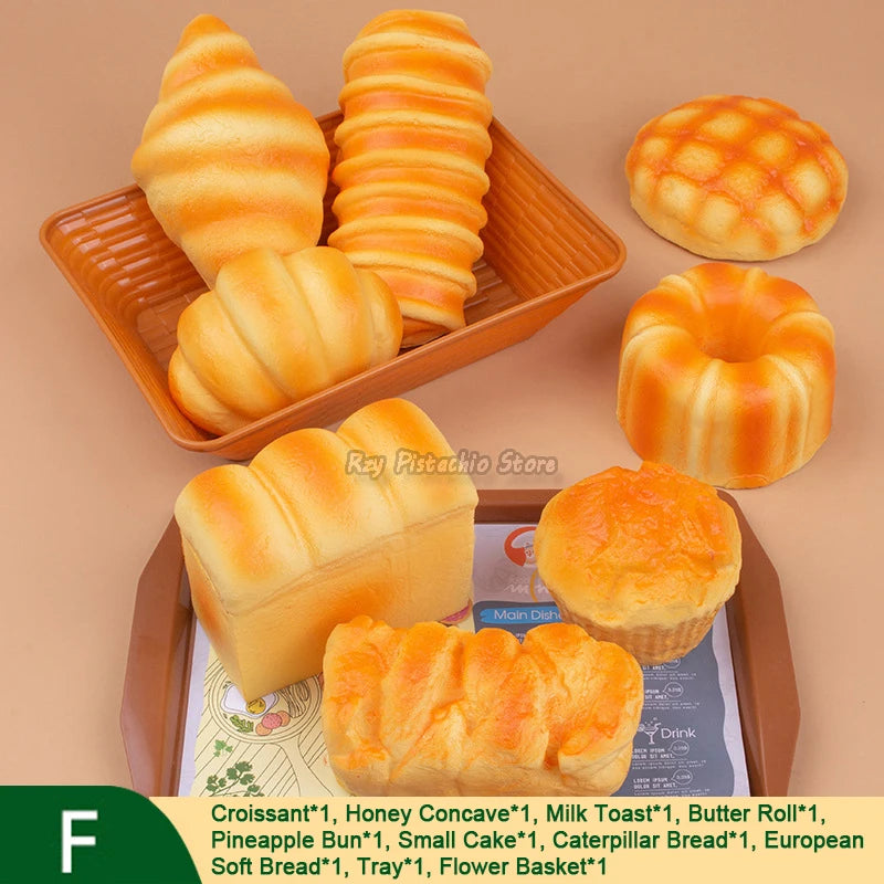 Simulation de pain artificiel, faux modèle alimentaire, Baguette française, gâteau Toast, boulangerie, jeu pour enfants, ensemble de jouets de cuisine, garçon et fille, fausse boulanger