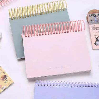 Anneau de reliure en plastique Transparent à feuilles mobiles,