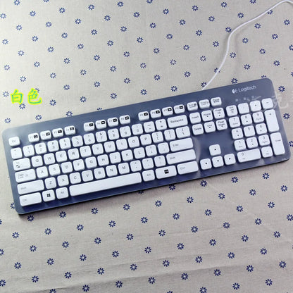 Logitech – housse de protection pour clavier de bureau, en silicone souple, étanche à la poussière et à l'eau, pour ordinateur portable, K310