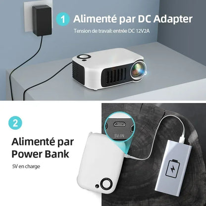 1080P 4K 3D LED Video Projectors Home Cinema Theater Game Laser Beamer Smart TV BOX Via HD Clear New
