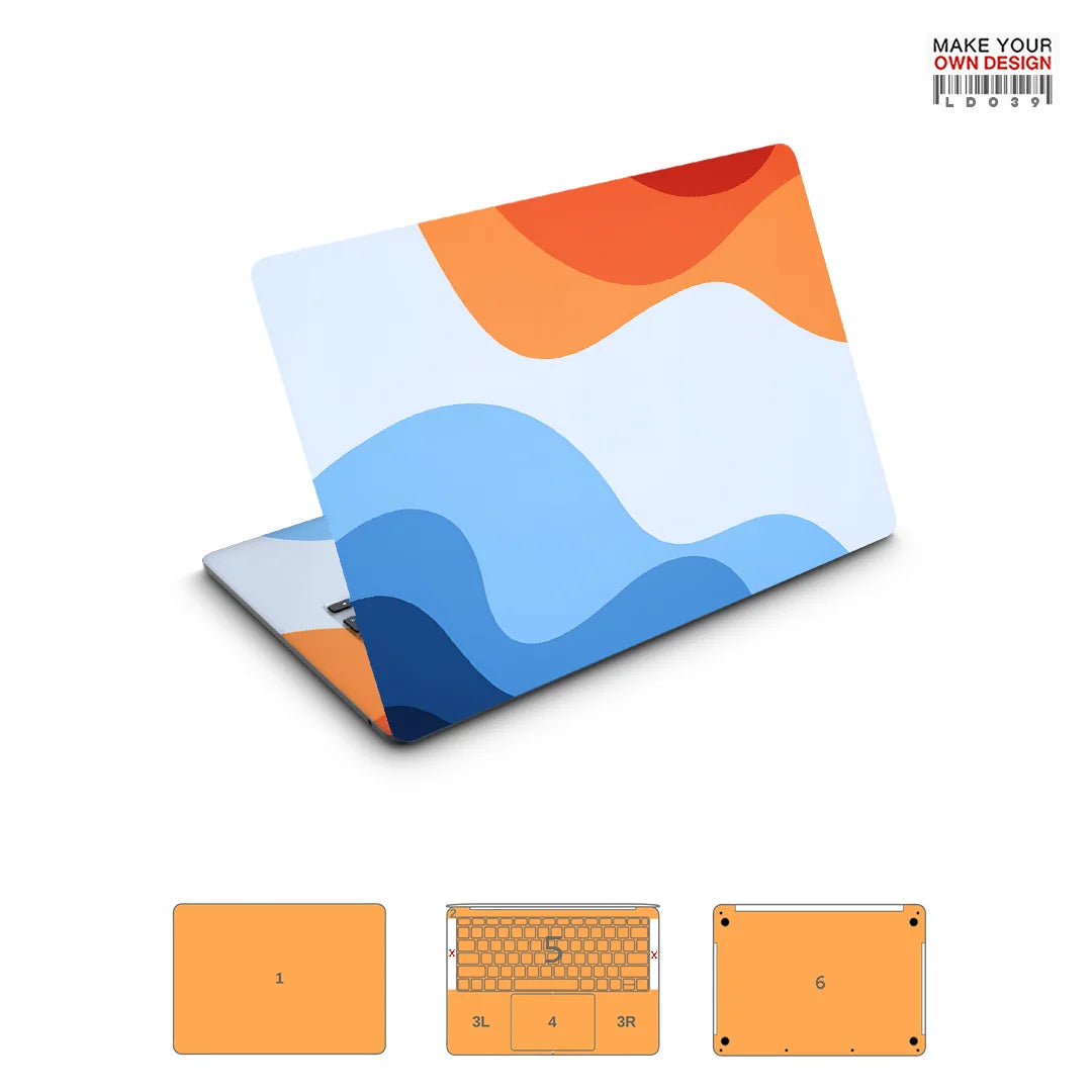 Autocollant de peau coloré pour Macbook Pro 14 2021 2023 2024, protecteur d'écran de peau entièrement dérivé