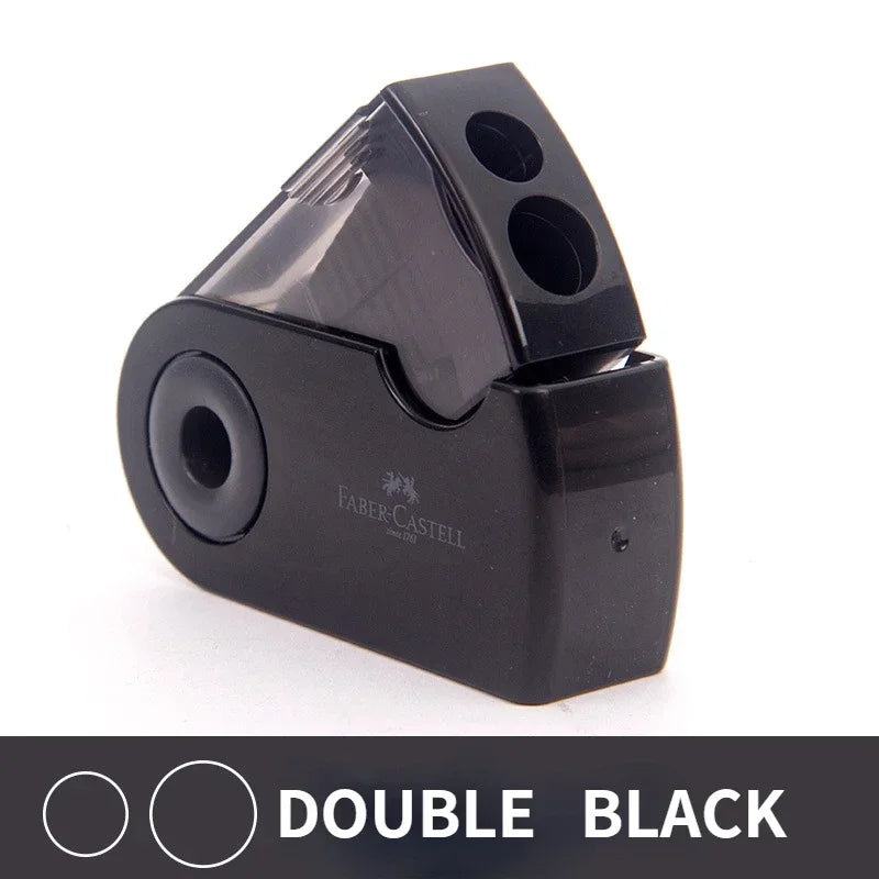 Taille-crayon double, trou unique, multifonctionnel, fournitures scolaires et de bureau, article créatif pour étudiant