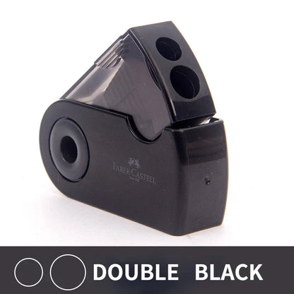 Taille-crayon double, trou unique, multifonctionnel, fournitures scolaires et de bureau, article créatif pour étudiant