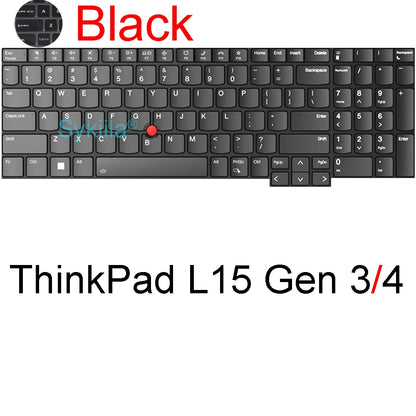 Housse de clavier pour Lenovo ThinkPad 15 T15 E15 L15 P15 P15s P15v T15g T15p P1 Gen 4 3 2, étui de protection en Silicone 15.6