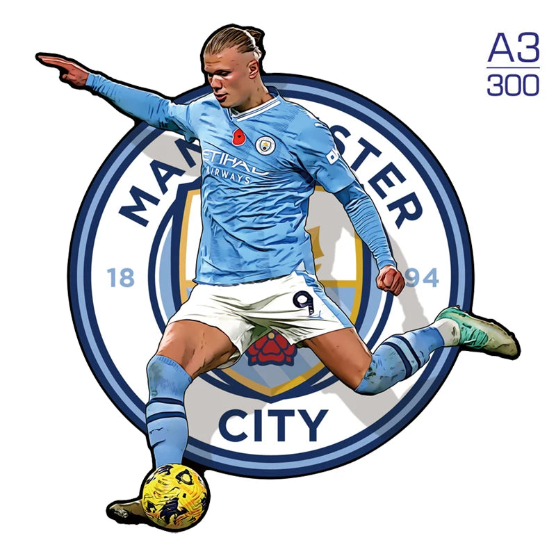 Puzzle étoile de Football Puzzle en bois étoiles de sport Puzzle pour enfants adultes éducatif fabuleux cadeau 300 pièces bricolage Puzzle jouets