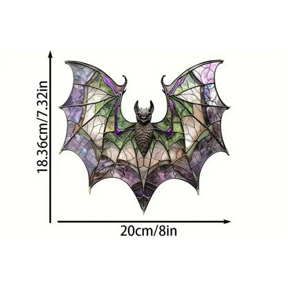 Halloween chauve-souris acrylique fenêtre suspendue gothique chauve-souris suspendue gothique coloré chauve-souris fenêtre suspendue décoration Halloween fête hantée