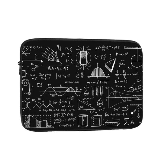 Shockproof 10 12 13 15 17 inch Case, Science Physics Pattern Laptop Liner Sleeve, Chemical Laptop Case