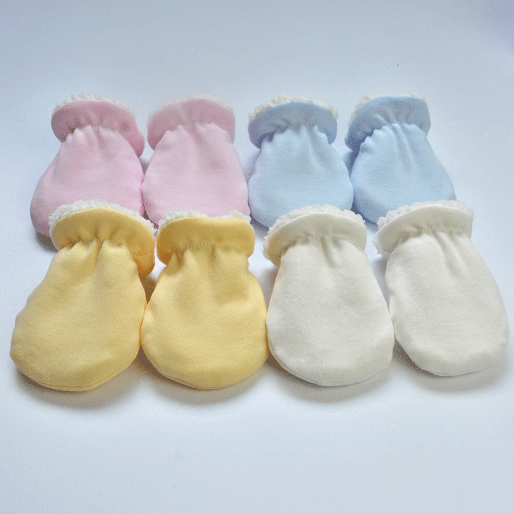 Gants d'hiver doux pour enfants de 0 à 3 ans, mitaines à doigts complets, solides et épais, Anti-grippage, en polaire, chauffe-mains pour tout-petits