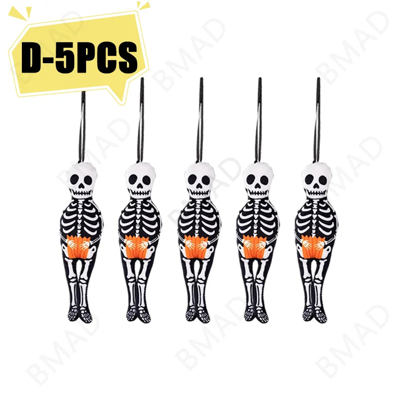 Pendentif décoratif suspendu pour Halloween, citrouille, chat noir, fantôme, crâne, ornement pour fête, jour des morts, décoration d'halloween pour la maison