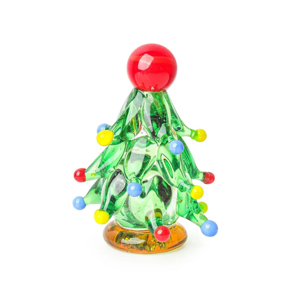 figurine d'arbre de Noël en verre