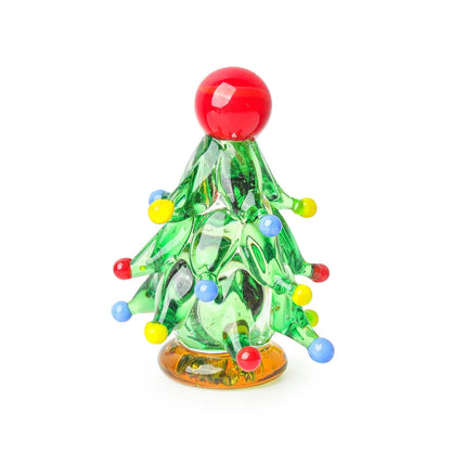 figurine d'arbre de Noël en verre