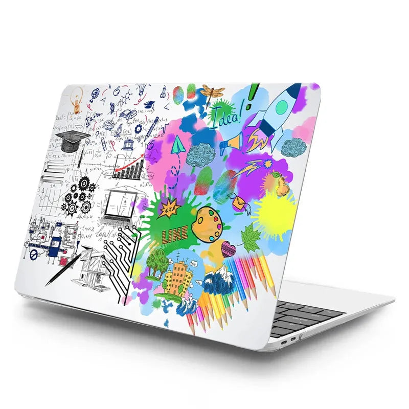 Pour 2012 2013 2014 2015 Retina 13 couverture cerveau scientifique différent pour Macbook Pro 13 pouces étui A1502 A1425 coque de protection rigide