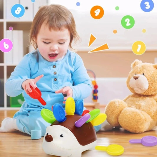 Jouets sensoriels hérisson pour tout-petits, jouets à motricité Fine Montessori, jouets éducatifs de voyage sensoriels pour bébés âgés de 1 2 3 4 ans