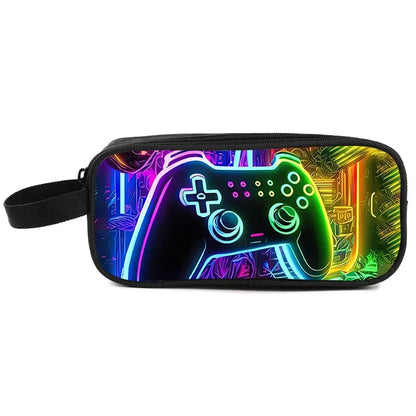 GamePad – trousse à crayons Double couche avec poche