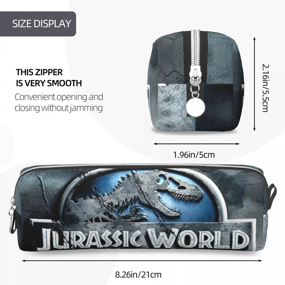 Jurassic World – trousses à crayons avec Logo dinosaure,