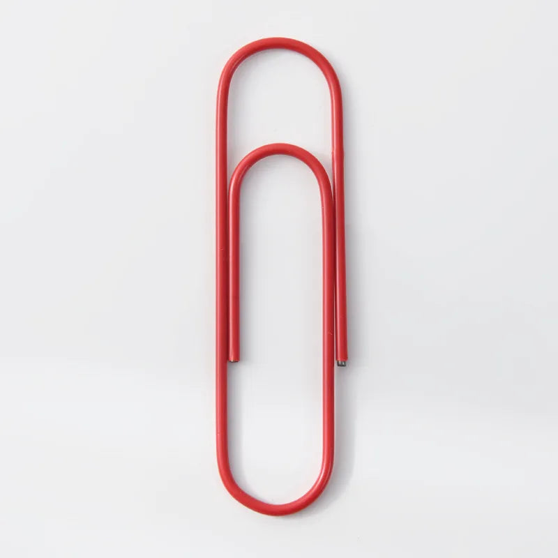 6 pièces Super grand trombone 10 cm 4 pouces couleurs assorties Jumbo grands clips de papeterie, grands Clips de documents de Journal géants