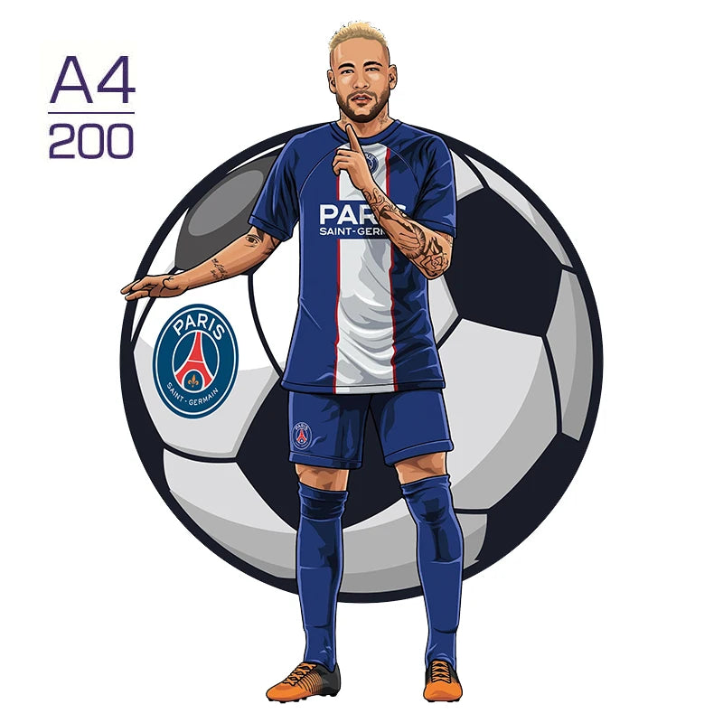 Puzzle étoile de Football Puzzle en bois étoiles de sport Puzzle pour enfants adultes éducatif fabuleux cadeau 300 pièces bricolage Puzzle jouets