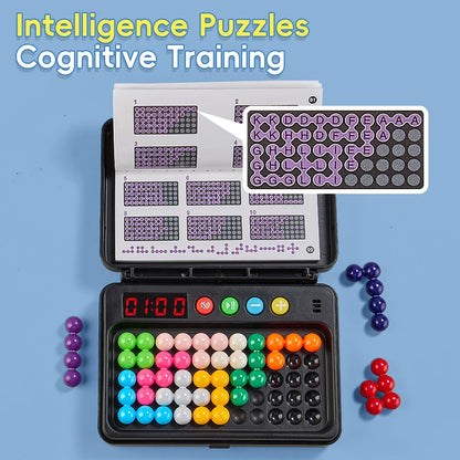 Jouet IQ 500 niveaux, jeu de défi intelligent Puzzle avec minuterie-échecs à pensée logique, jeu de voyage, jouet de table, sans piles