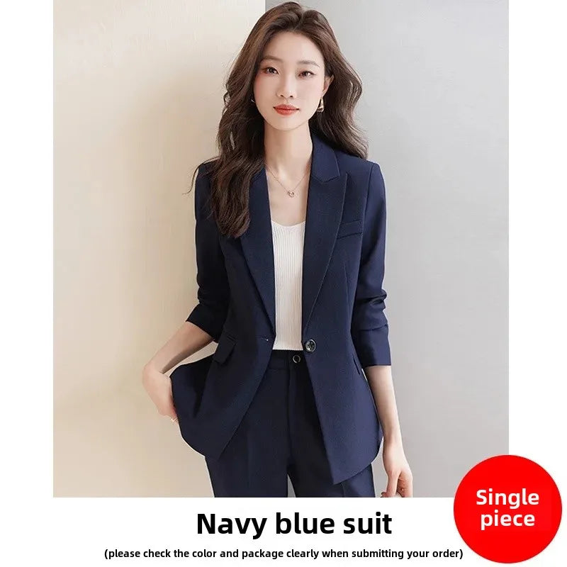 Zihong – costume gris pour femmes, Collection d'automne, haut de gamme, à la mode, élégant, ensemble pantalon, origine chinoise continentale, nouvelle collection 2023