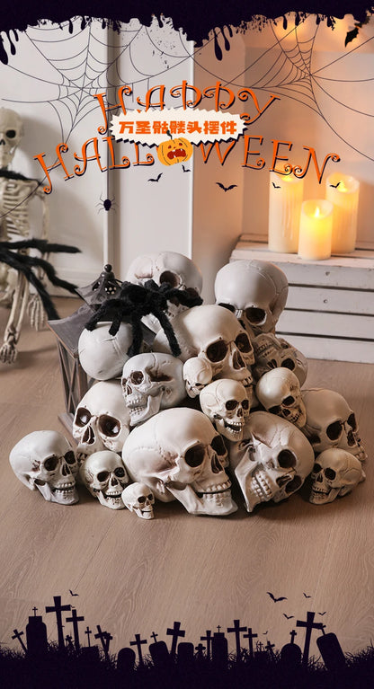Ornements de crâne d'horreur de nuit d'halloween, ornements de table, Bar, boutique, Arrangement de scène, habillage, accessoires effrayants