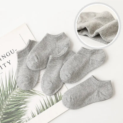 5 paires/lot enfants chaussettes garçon fille coton mode respirant maille chaussettes printemps été haute qualité 1-12 ans enfants cadeaux d'anniversaire