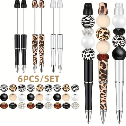 Ensemble de stylos à perles DIY, 6 pièces