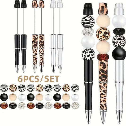 Ensemble de stylos à perles DIY, 6 pièces
