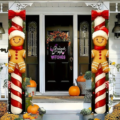 Bannière de porte suspendue de noël, décoration de joyeux noël pour la maison, décor de porte de noël 2025, ornement de noël Notal, nouvel an 2026