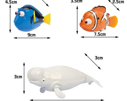 Jouets de bain, poisson de natation attrayant activé dans l'eau, électronique magique, Gadgets amusants, cadeau intéressant pour les enfants