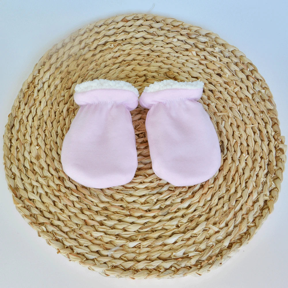 Gants d'hiver doux pour enfants de 0 à 3 ans, mitaines à doigts complets, solides et épais, Anti-grippage, en polaire, chauffe-mains pour tout-petits