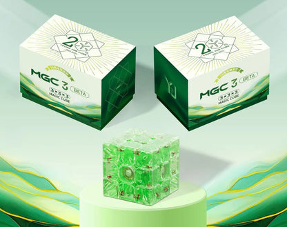 YongJun MGC Beta 3x3 Maglev Ball Core UV LIME (édition limitée) Cube magique Puzzle jouets enfants cadeau