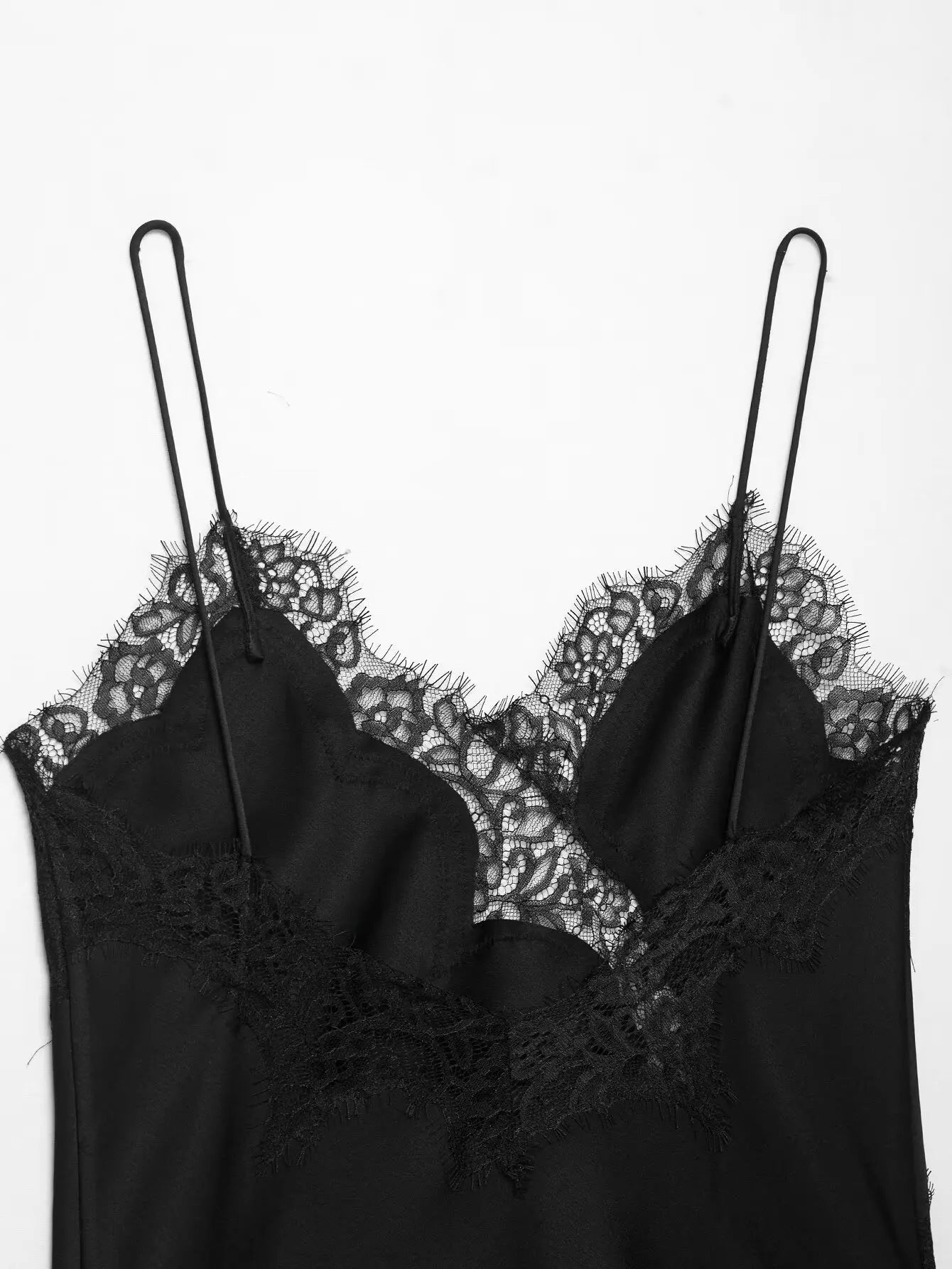 TRAF dentelle sous-vêtements décoratifs haut été nouveau 2025 femmes vêtements asymétrique col en v sexy débardeur chic France dames hauts