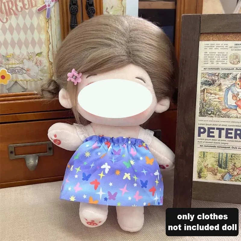 Ensemble de vêtements de poupée en coton, joli et mignon, pour poupée idole de 20cm, accessoires de déguisement, vêtements de bricolage, cadeaux pour Fans d'enfants