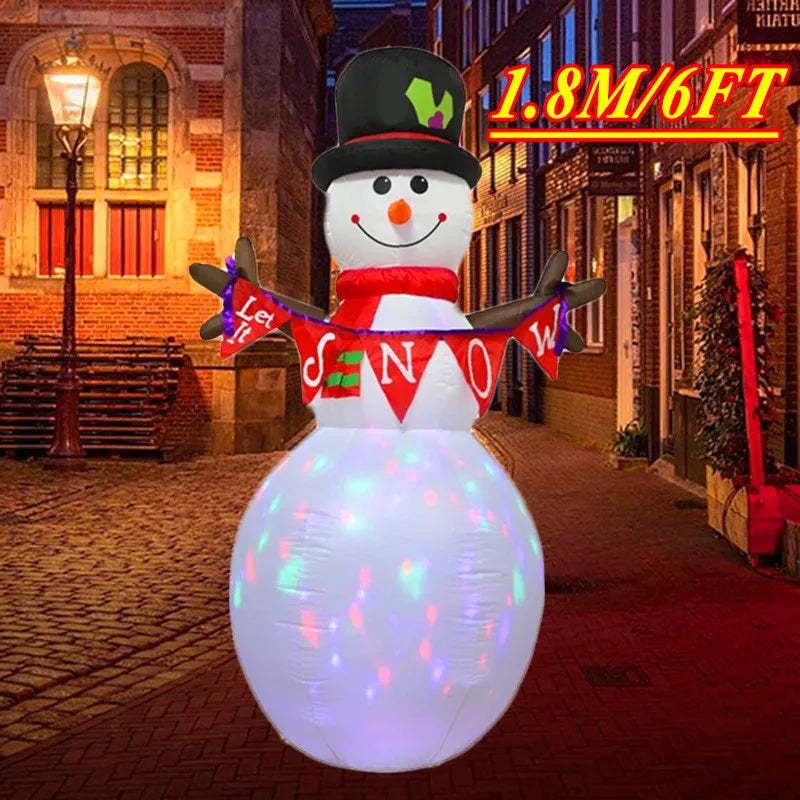 Jouet de décoration gonflable de noël, lumières LED intégrées, modèle gonflable, ornement, fête de noël, nouvel an, jardin, décoration intérieure et extérieure